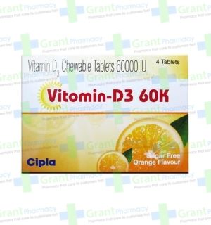 Vitamin D3 60K Chewable Tablet Sugar Free